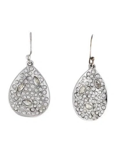 Pre-owned Alexis Bittar Crystal Teardrop Earrings In Multi