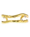 Alexis Bittar Brut Crystal Thorned Open Cuff Bracelet In Gold