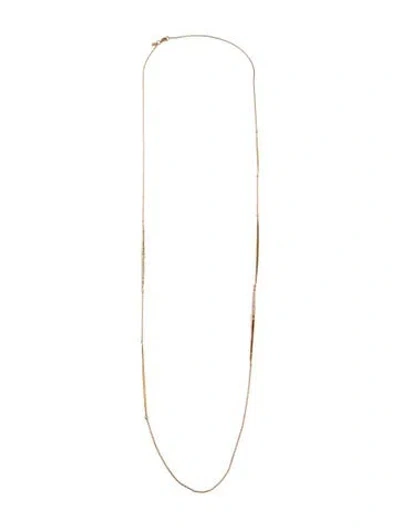 Pre-owned Alexis Bittar Crystal-encrusted Spear Station Necklace, 43" In Multi