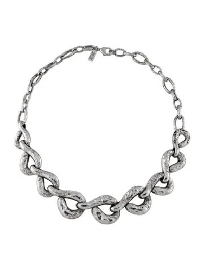 Pre-owned Alexis Bittar Curb Link Necklace, 18" In Multi