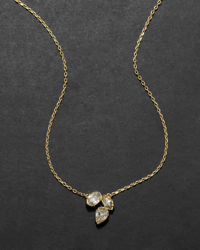 Alexis Bittar Eclat Crystal Cluster Pendant Necklace In Gold