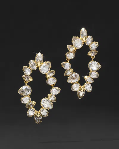 Alexis Bittar Eclat Crystal Shard Post Earrings In Gold