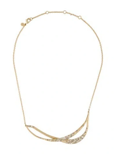 Pre-owned Alexis Bittar Encrusted Miss Havisham Twined Collar Necklace, 18.75" In Multi
