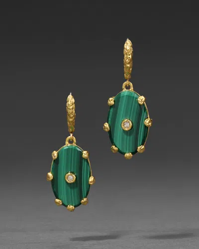 Alexis Bittar Georgian Leverback Drop Earring- In Gold