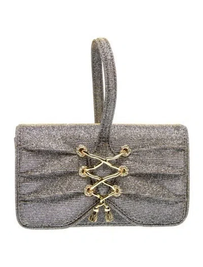 Pre-owned Alexis Bittar Glitter Evening Bag In Multicolor