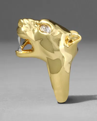 Alexis Bittar Gold Panther Visage Ring