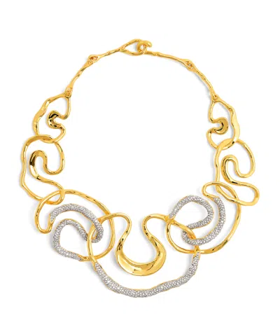 Alexis Bittar Gold-plated Crystal Solanales Necklace In Crystals