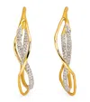 Alexis Bittar Gold-plated Pavé Crystal Intertwined Hoop Earrings In Gold