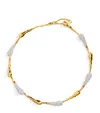 Alexis Bittar 14ct Gold-plated Solanales Crystal Pave Dewdrop Necklace In Gold