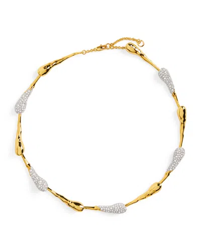 ALEXIS BITTAR GOLD-PLATED SOLANALES DEWDROP NECKLACE
