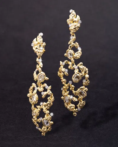 Alexis Bittar Golden Pebble Cake Large Clip Earring- Air
