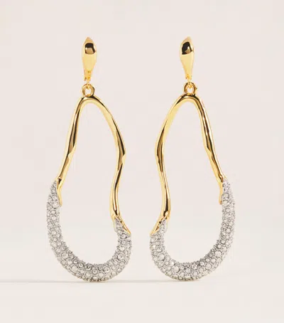 Alexis Bittar Gold-plated Solanales Crystal Drop Earrings