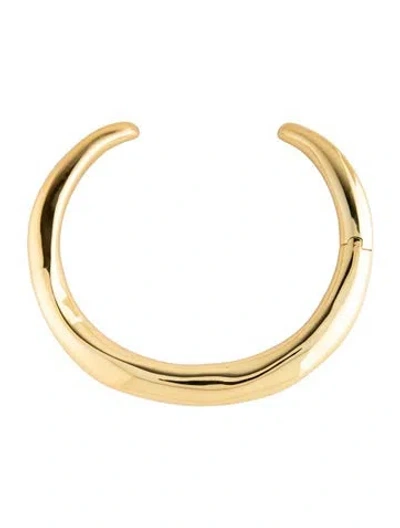 Pre-owned Alexis Bittar Hinged Collar Necklace, 17" In Multicolor