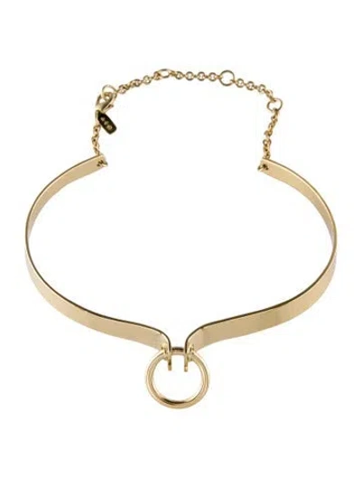 Pre-owned Alexis Bittar Lady O Collar Necklace, 17" In Multi