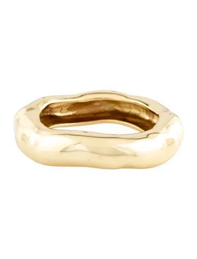 Pre-owned Alexis Bittar Large Molten Bangle Bracelet, 8" In Multicolor