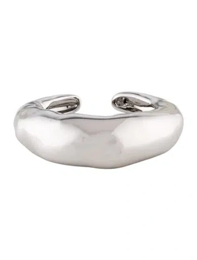 Pre-owned Alexis Bittar Large Molten Hinged Cuff Bracelet, 6.75" In Multi