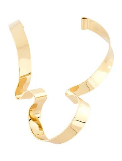 Pre-owned Alexis Bittar Large Ribbon Collar Necklace, 14" In Multi