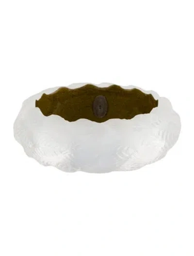 Pre-owned Alexis Bittar Leaf Lucite Bangle Bracelet, 7.75" In Multi
