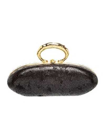 Pre-owned Alexis Bittar Leather Clutch In Black