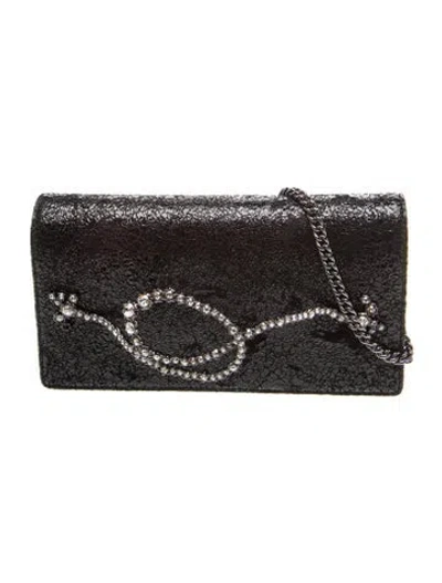 Pre-owned Alexis Bittar Leather Evening Bag In Black