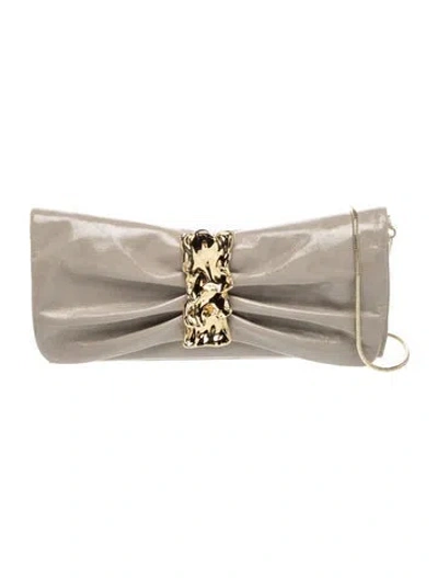Pre-owned Alexis Bittar Leather Evening Bag In Neutral