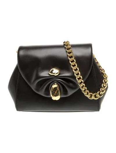 Pre-owned Alexis Bittar Leather Shoulder Bag In Black