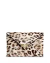 Alexis Bittar Leopard Print Calf Hair Envelope Clutch In Animal Print