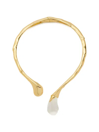 Alexis Bittar Liquid Lucite 14kt Gold-plated Necklace