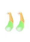 ALEXIS BITTAR ALEXIS BITTAR LIQUID LUCITE 14KT GOLD-PLATED EARRINGS