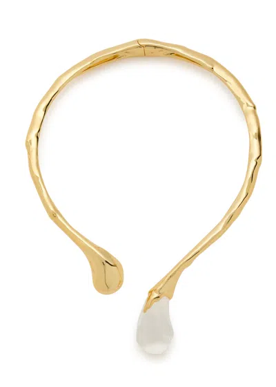 Alexis Bittar Liquid Lucite 14kt Gold-plated Necklace