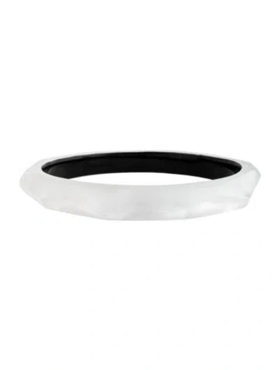 Pre-owned Alexis Bittar Liquid Lucite Bangle Bracelet, 8" In Multicolor