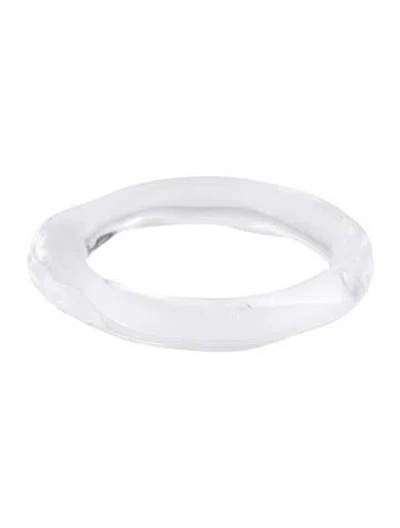 Pre-owned Alexis Bittar Liquid Lucite Bangle Bracelet, 8.25" In Multicolor