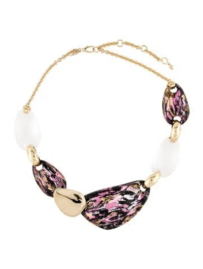 Pre-owned Alexis Bittar Liquid Lucite Collar Necklace, 20.5" In Multi