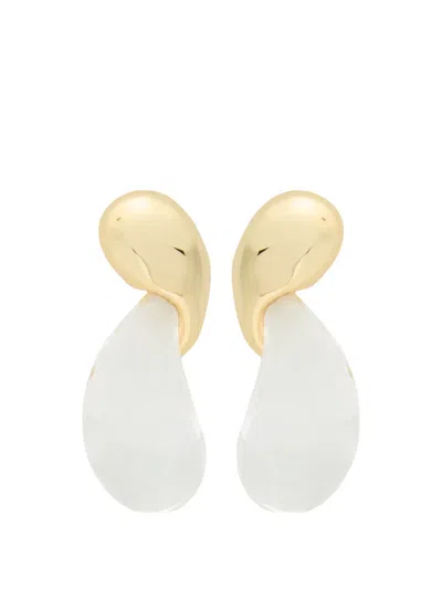 Alexis Bittar Liquid Lucite Modernist Earrings In Purple