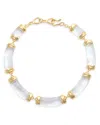 Alexis Bittar Liquid Lucite Pillow Link Necklace, 18 In Gold