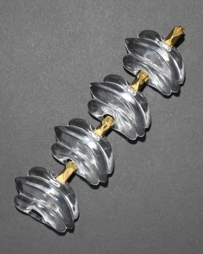 Alexis Bittar Liquid Lucite Sculptural Link Bracelet In Green