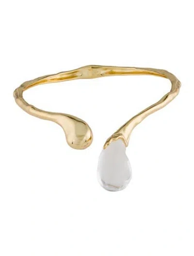 Pre-owned Alexis Bittar Liquid Lucite Sprout Collar Necklace, 17.5" In Multi