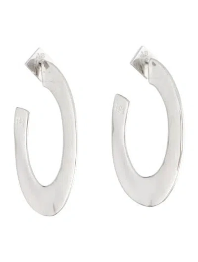 Pre-owned Alexis Bittar Liquid Metal Orbit Hoop Earrings In Multi