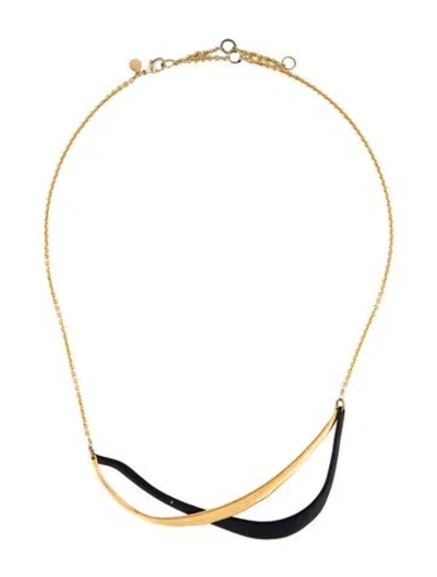 Pre-owned Alexis Bittar Liquid Twined Collar Necklace, 19.5" In Multi