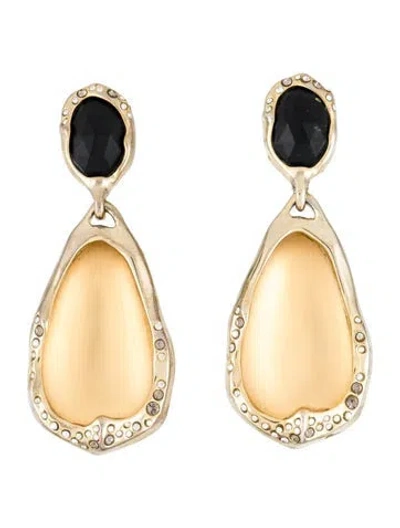 Pre-owned Alexis Bittar Lucite & Crystal Clip-on Drop Earrings