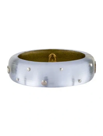 Pre-owned Alexis Bittar Lucite Bangle Bracelet, 7"
