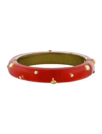 Pre-owned Alexis Bittar Lucite Bangle Bracelet, 7" In Multi