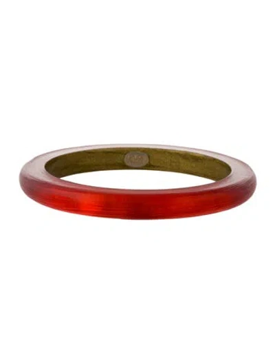 Pre-owned Alexis Bittar Lucite Bangle Bracelet, 7.75"