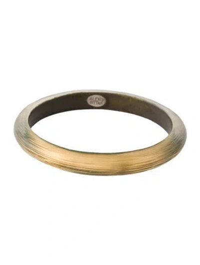 Pre-owned Alexis Bittar Lucite Bangle Bracelet, 7.75" In Clear