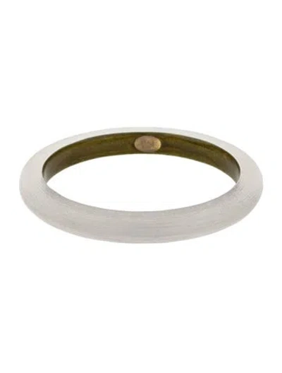 Pre-owned Alexis Bittar Lucite Bangle Bracelet, 7.75" In Multi