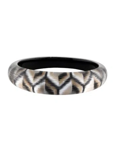 Pre-owned Alexis Bittar Lucite Bangle Bracelet, 7.75" In Multi