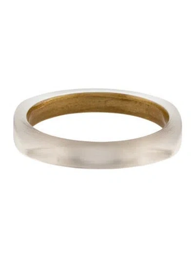 Pre-owned Alexis Bittar Lucite Bangle Bracelet, 7.75" In Multicolor