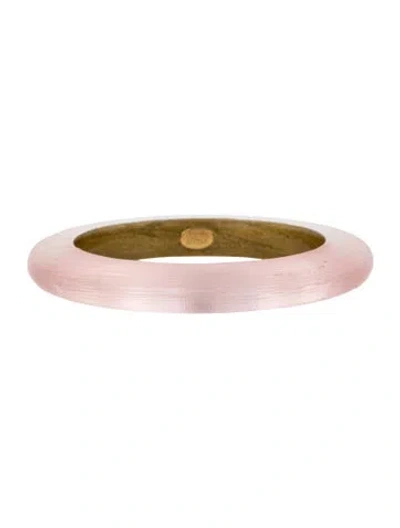 Pre-owned Alexis Bittar Lucite Bangle Bracelet, 8" In Pink