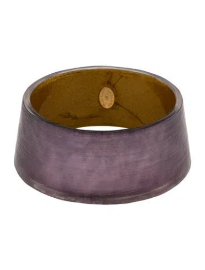 Pre-owned Alexis Bittar Lucite Bangle Bracelet, 9" In Multi