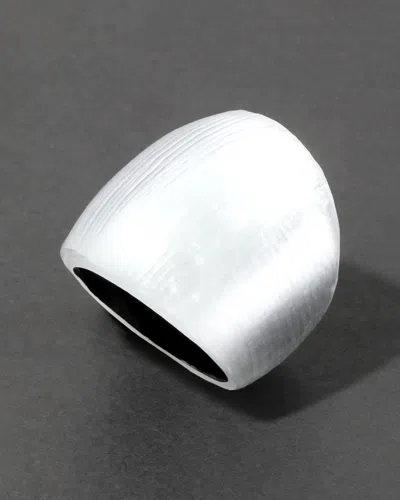 Alexis Bittar Lucite Block Ring- In Metallic